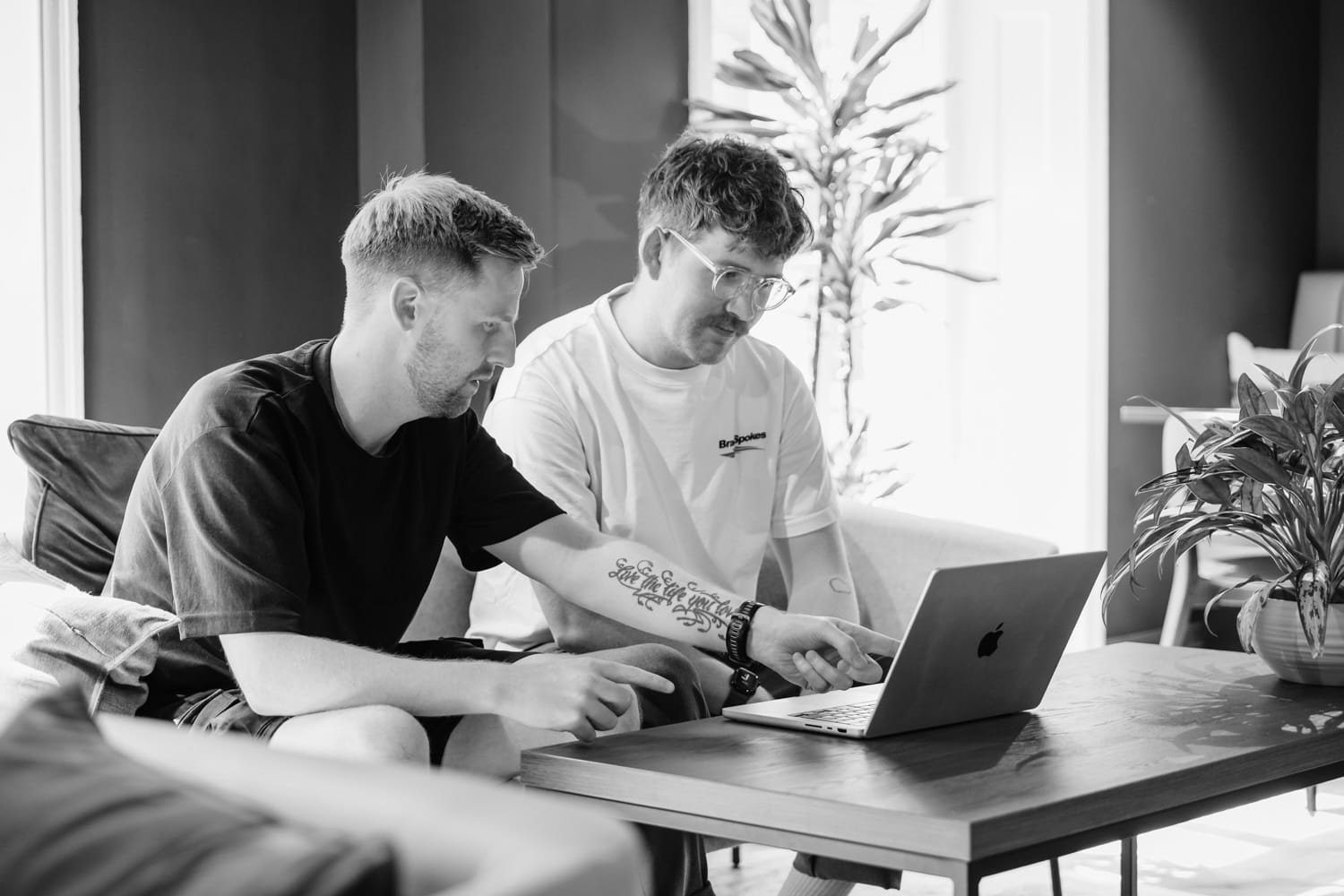 The Dare support team working with a client